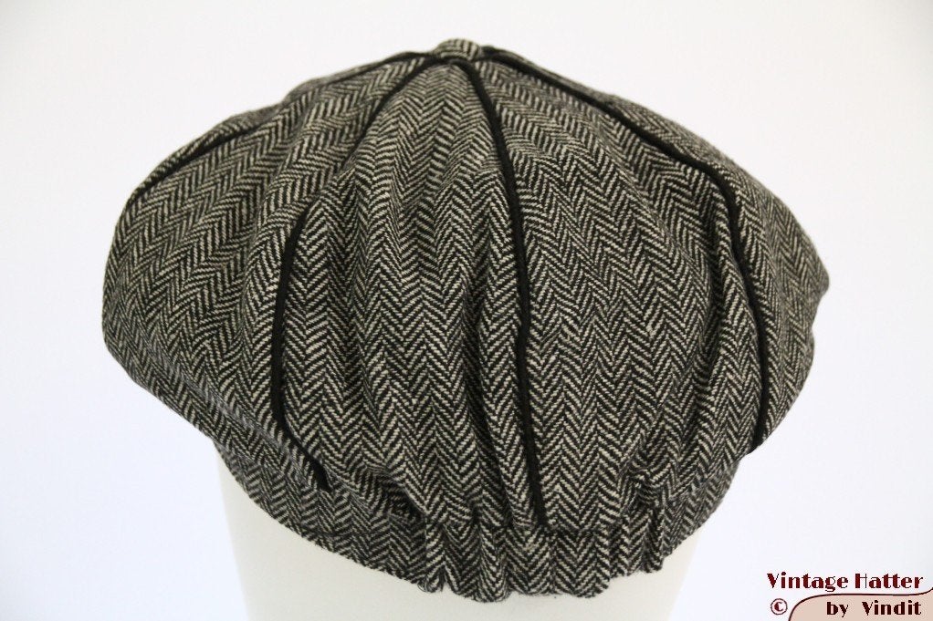 Flatcap Paperboy pet met klep grijs vissengraat 56-58 Nieuw, Ophalen of Verzenden, Nieuw, 58 cm (L, 7¼ inch) of meer, Pet