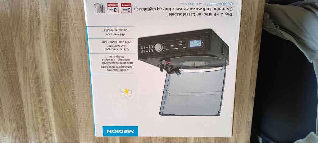 Medion Digitale Platenspeler & Cassettespeler USB/SD, Overige merken, Ophalen of Verzenden, Zo goed als nieuw, USB-aansluiting