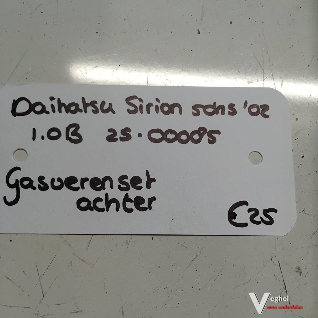 Daihatsu Sirion 1.0 B  5 drs 2002 2500085  Gasveren set, Auto-onderdelen, Gebruikt, -, -, Ophalen of Verzenden