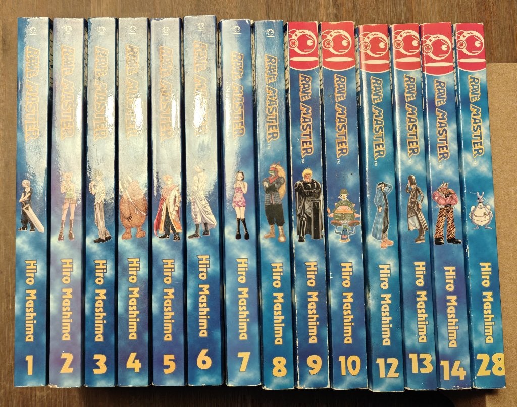Rave master manga - Volumes 1-10, 12, 13, 14, 28 - Engels, Ophalen of Verzenden, Japan (Manga), Meerdere comics, Hiro Mashima