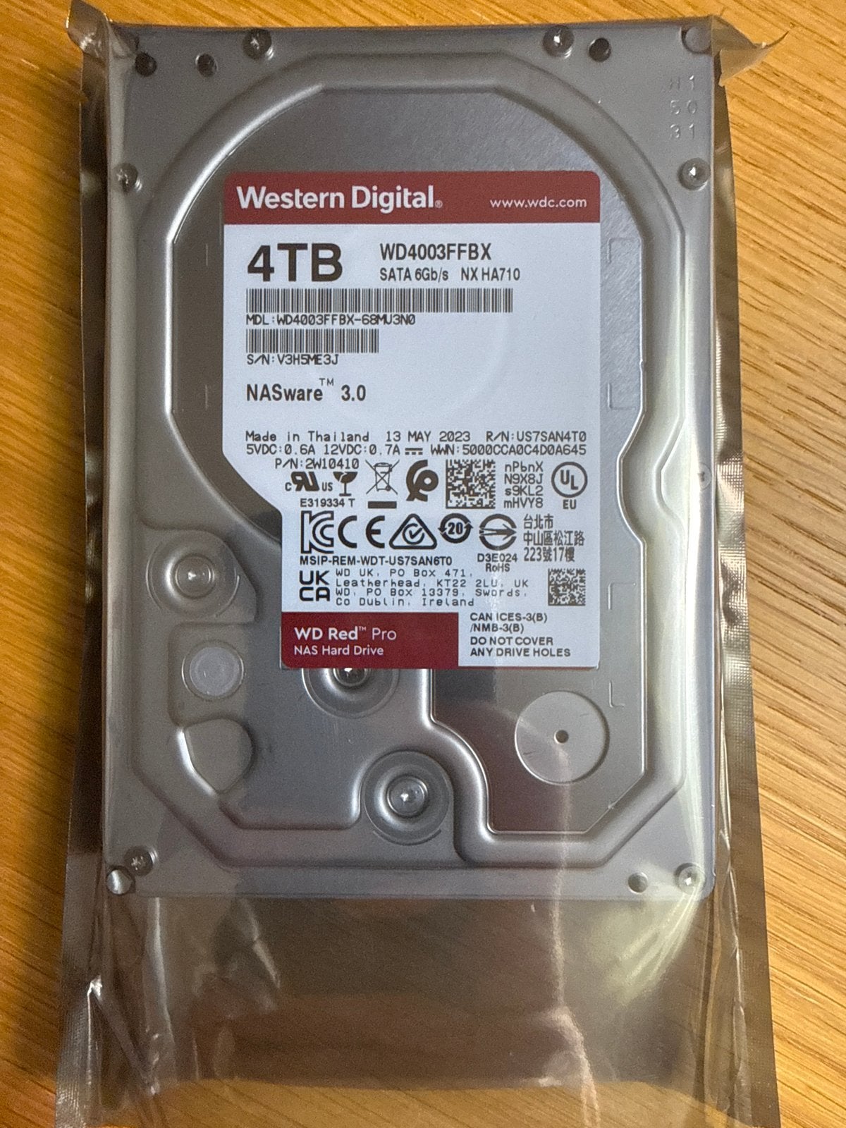 WD Red Pro 4TB HDD WD4003FFBX - 10351 uur