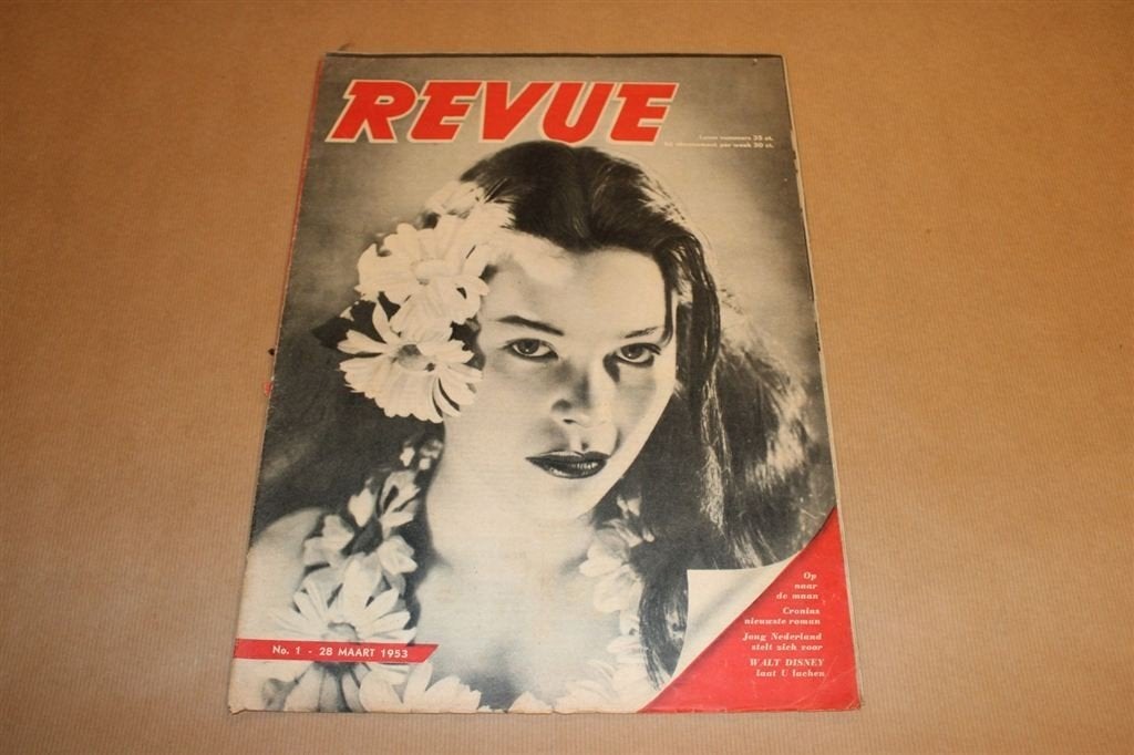 Oud magazine - Revue - No. 1 - 1953 - Vintage ads e.d., Verzamelen, Ophalen of Verzenden, 1940 tot 1960, Knipsel(s)