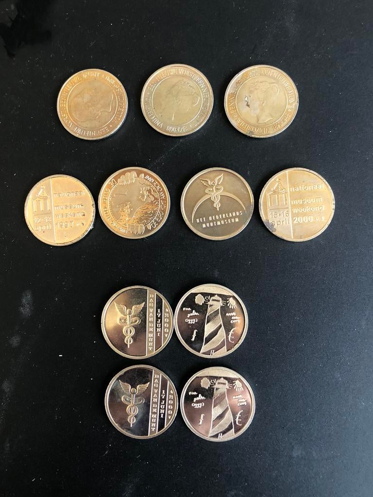 Penningen Dag van de munt 1996-2000, Verzenden, Overige landen, Overige waardes