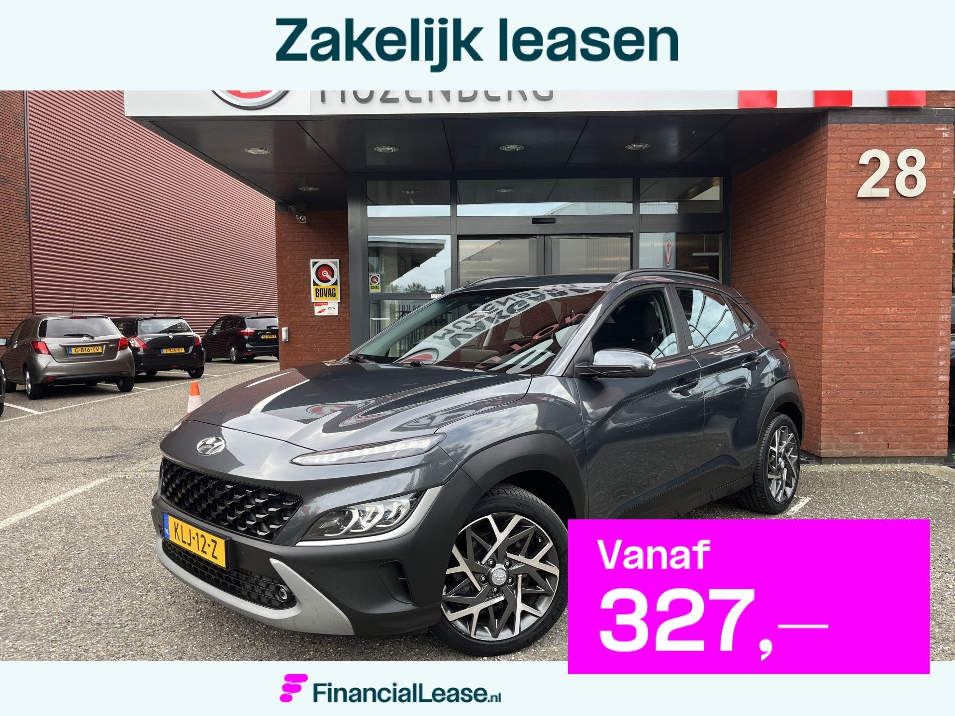 Hyundai Kona 1.6 GDI HEV Fashion // KEYLESS // KRELL AUDIO /, Stof, Gebruikt, Origineel Nederlands, Bedrijf