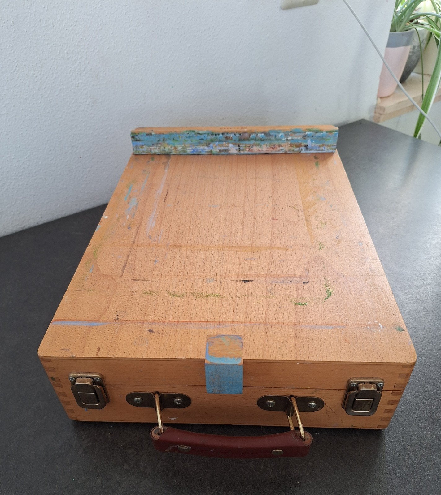 Schilderskist, houten kisten kistezel ezel kist opbergkoffer, Ophalen