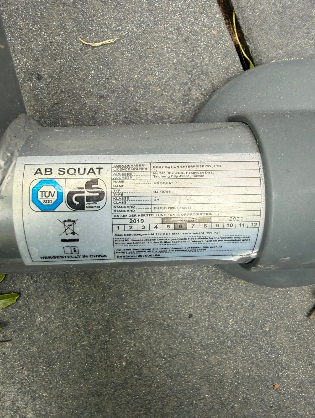 Fitnessapparaten, Ophalen, Racket(s)