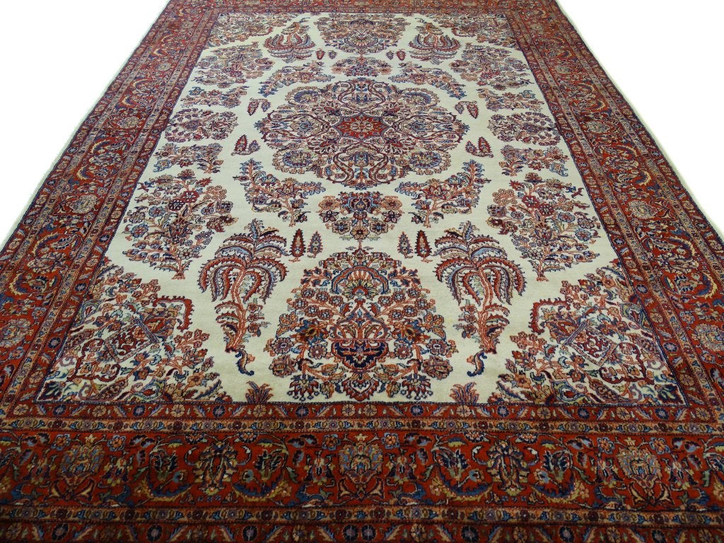 Perzisch tapijt - Sarouk - 340 x 251 cm - Handgeknoopt, Gebruikt, Antiek - Klassiek - Modern - Eclectisch, -, Verzenden