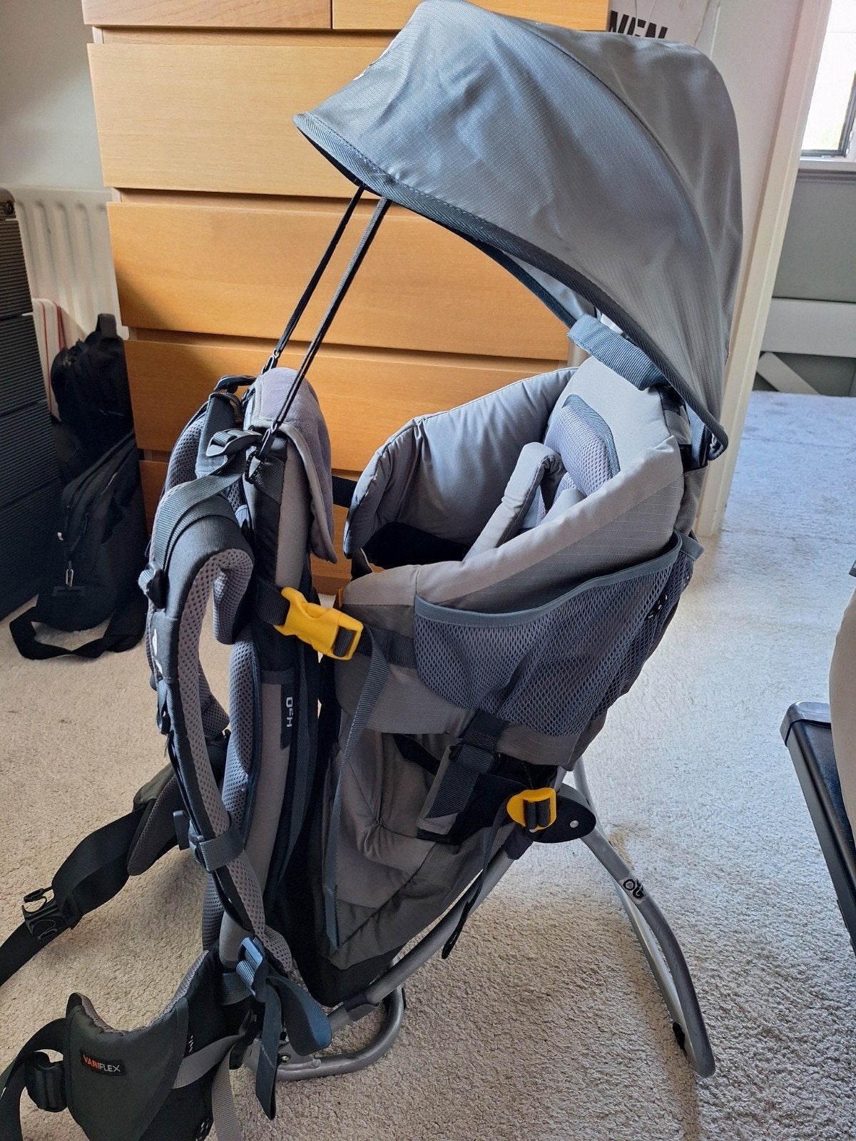 Deuter Kid Comfort II Draagzak - Ideaal voor wandelingen, Kinderen en Baby's, Babydragers en Draagdoeken, Zo goed als nieuw, Rug