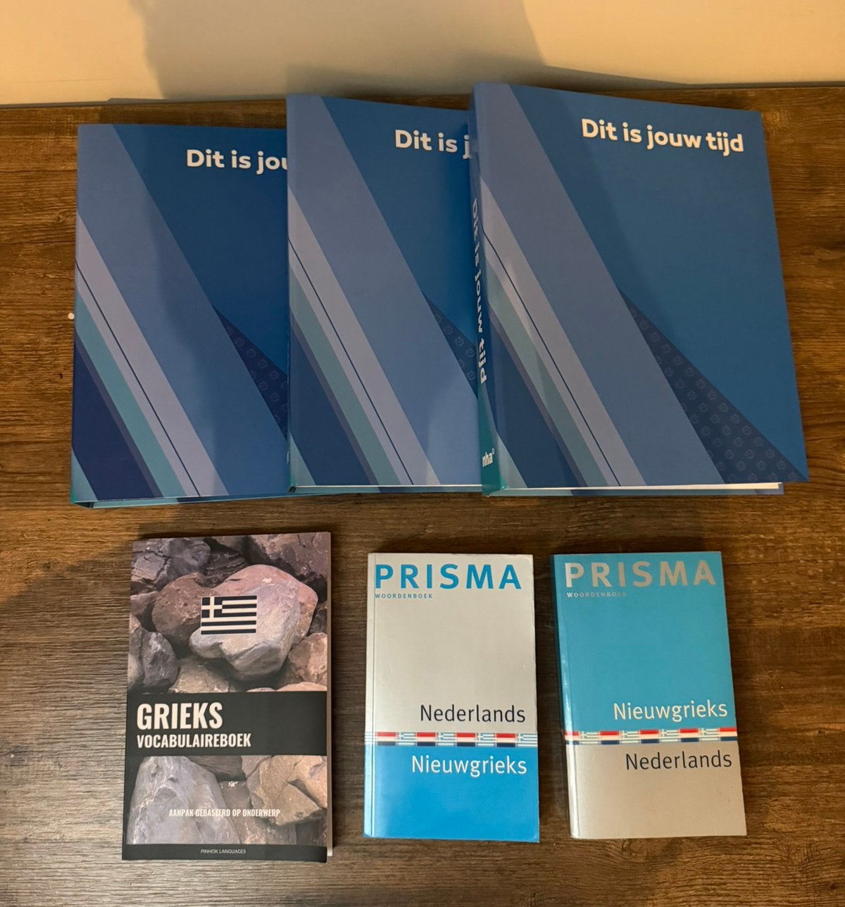 Cursus Nieuwgrieks NHA met extra taalboeken, Ophalen of Verzenden, Alpha, Zo goed als nieuw