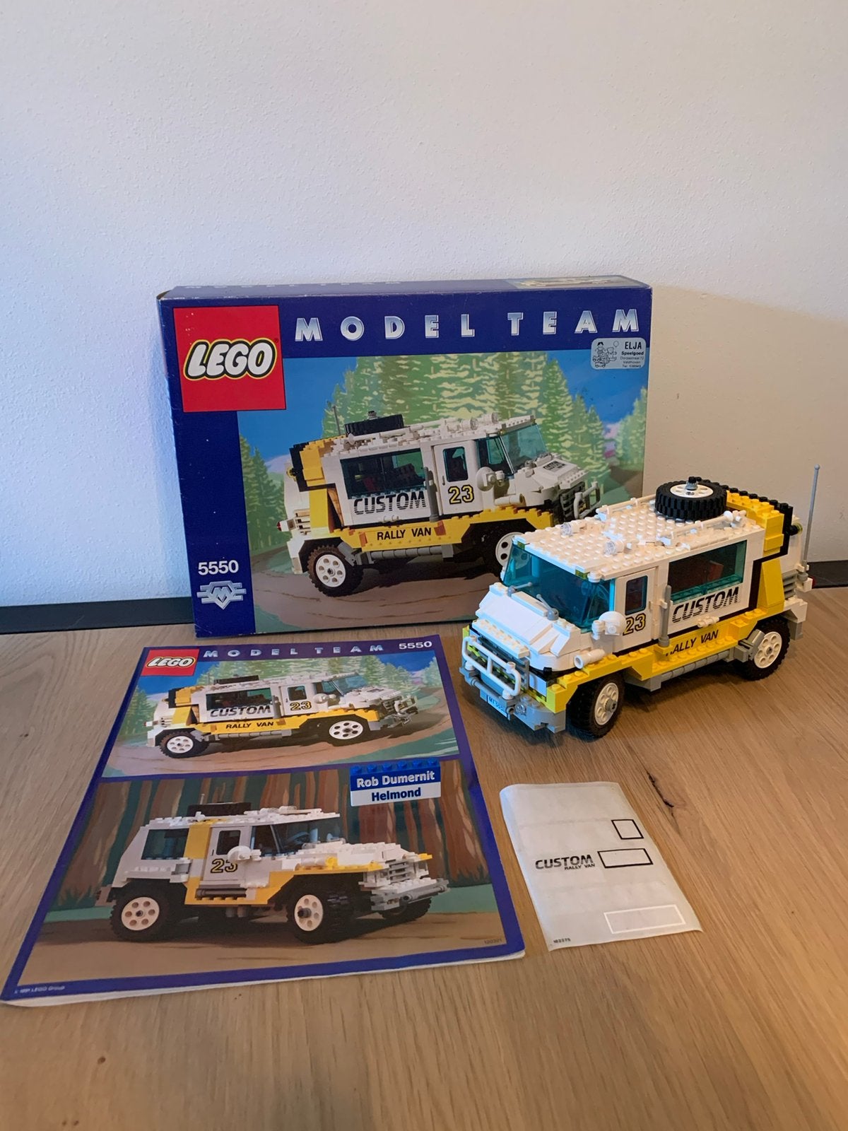 Lego 5550; Model Team, Custom Rally Van, Compleet, Overige thema's, Lego, Ophalen of Verzenden
