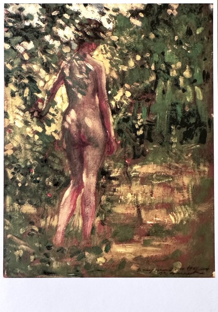 00058 FREDERIK CARL FRIESEKE ~ Naakt in het bos (1910), Verzenden, 1980 tot heden, Ongelopen, Overige thema's