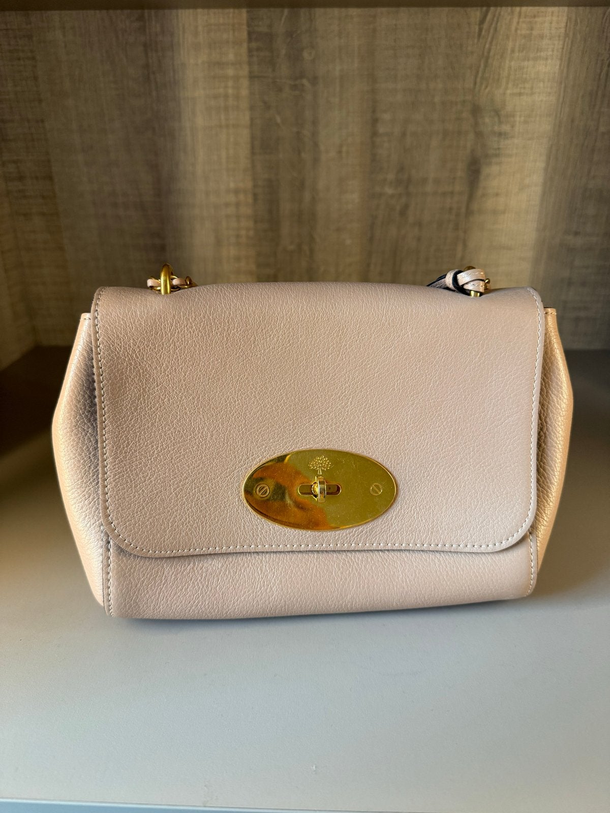 Mulberry Lily Schoudertasje - Zo goed als nieuw, Ophalen of Verzenden, Zo goed als nieuw, Beige, Schoudertasje