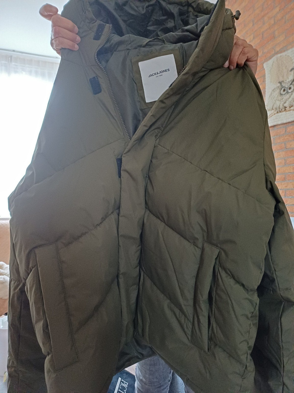 Jack & Jones winterjas XL - Zo goed als nieuw, Maat 56/58 (XL), Ophalen of Verzenden, Zo goed als nieuw, Groen