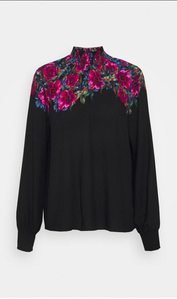 Desigual Blouse zwart met roze bloemen maat xs, Zwart, Nieuw, Ophalen of Verzenden, Desigual