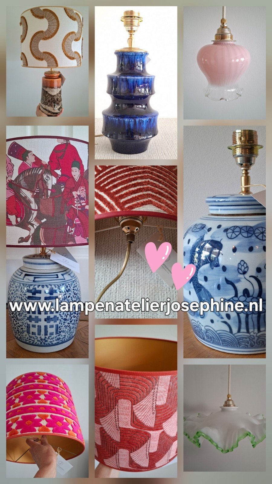 Handgemaakte lampen, lampenkappen en kussens, Ophalen of Verzenden