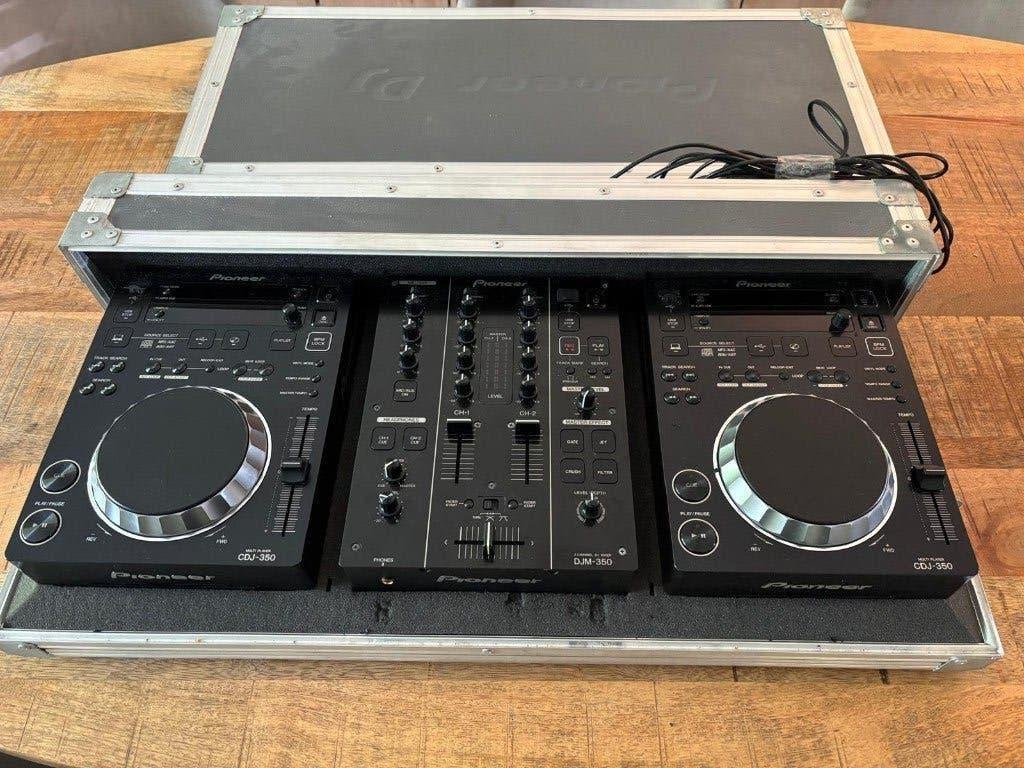 Pioneer DJ set 2 x CDJ-350 + DJM-350 + Flightcase