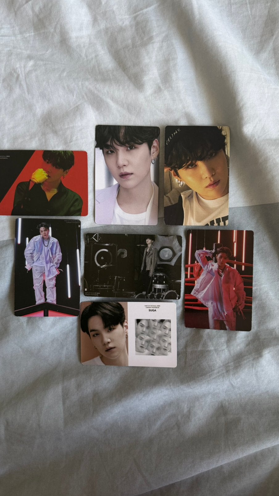BTS SUGA PHOTOCARDS, Verzenden, Zo goed als nieuw, Foto of Kaart