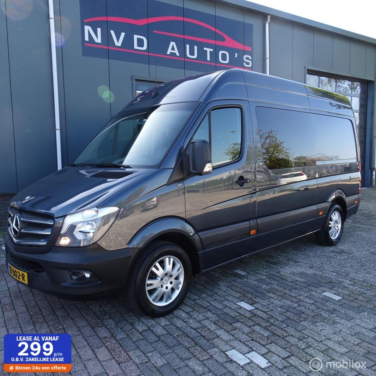 Mercedes Sprinter bestel 313 2.2 CDI DUBBEL CABINE, Auto's, Euro 5, Gebruikt, Elektrische ramen, 4 cilinders