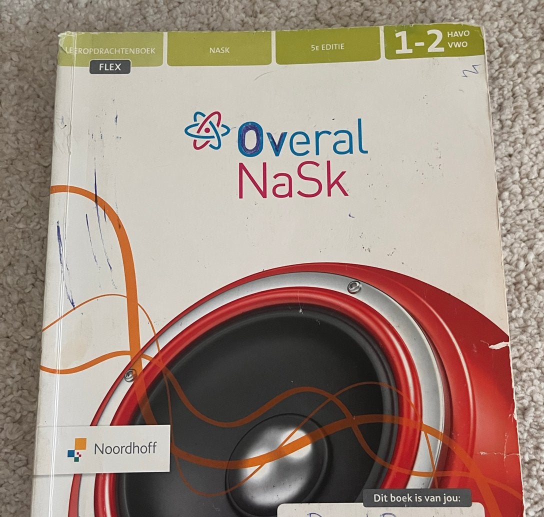 Overal Nask 1-2 HAVO 5e editie leeropdrachtenboek, Ophalen of Verzenden, Gelezen, HAVO, Natuurkunde