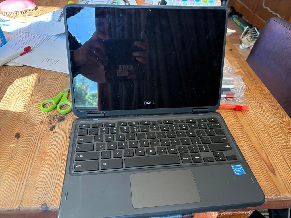 Dell Chromebook 3100 2-in-1 - Robuust en Veelzijdig, Computers en Software, Qwerty, Touchscreen, Ophalen of Verzenden, 32 GB of minder