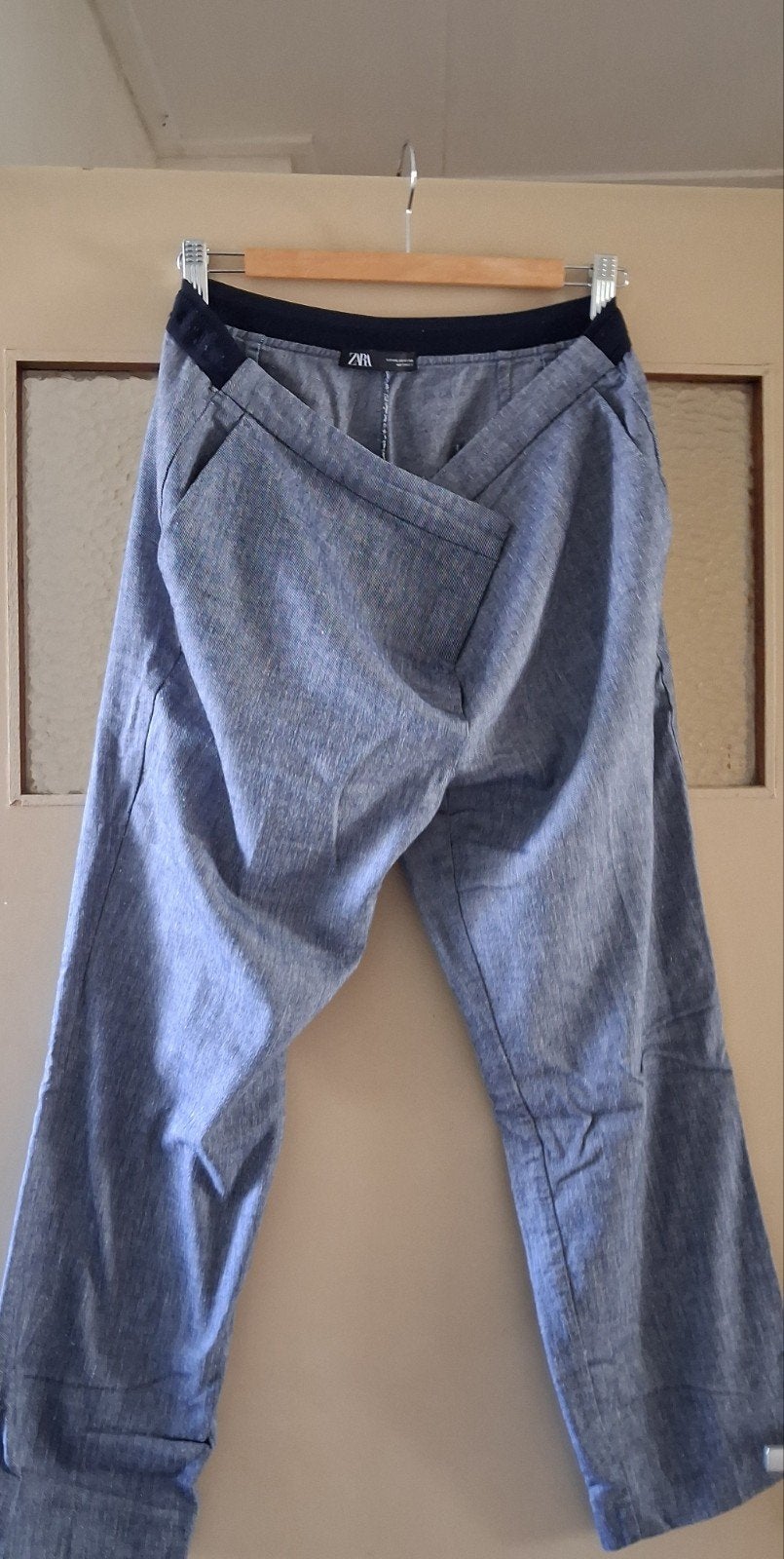 Zara broek, lichtblauw, maat XXL, Blauw, Zara, Maat 46/48 (XL) of groter, Ophalen of Verzenden