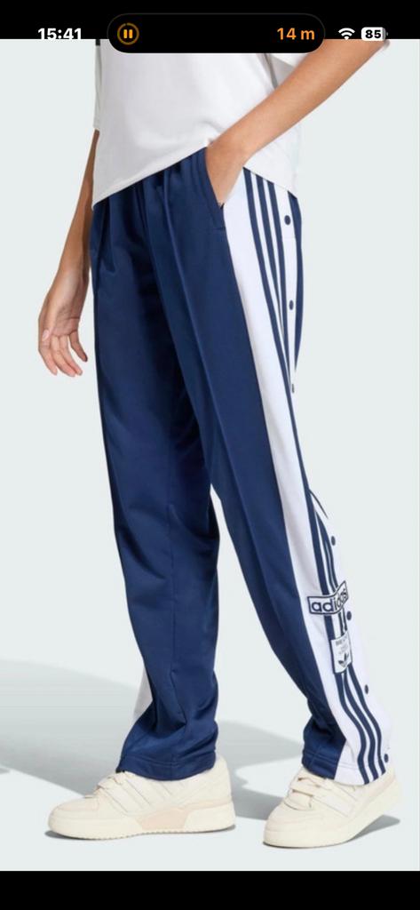 Adidas Adibreak Broek - D met blauwe Strepen, Blauw, Maat 42/44 (L), Nieuw, Ophalen of Verzenden