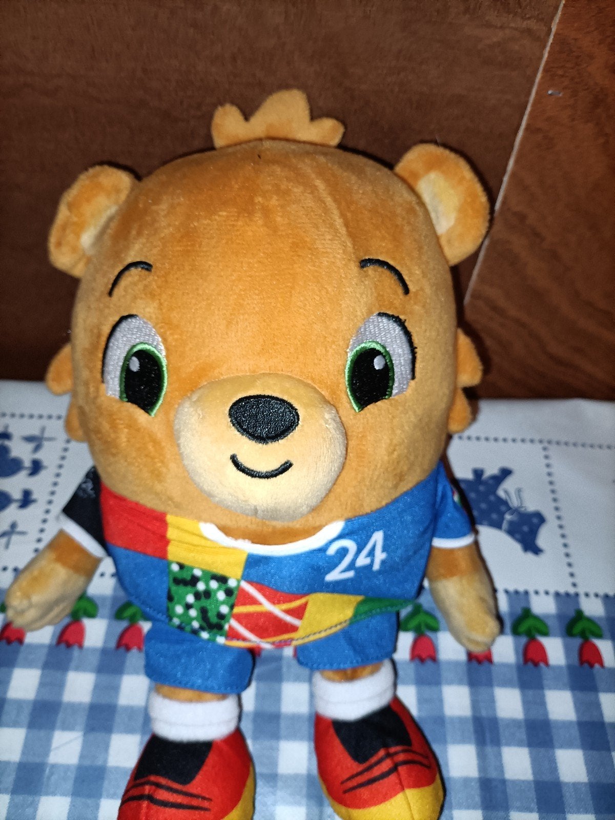 Lidl voetbal beer knuffel 25 cm groot, Ophalen of Verzenden, Zo goed als nieuw, Beer