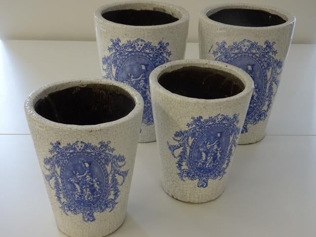 Set van 4 vazen, Ophalen, Overige kleuren, Aardewerk of Porselein, Zo goed als nieuw