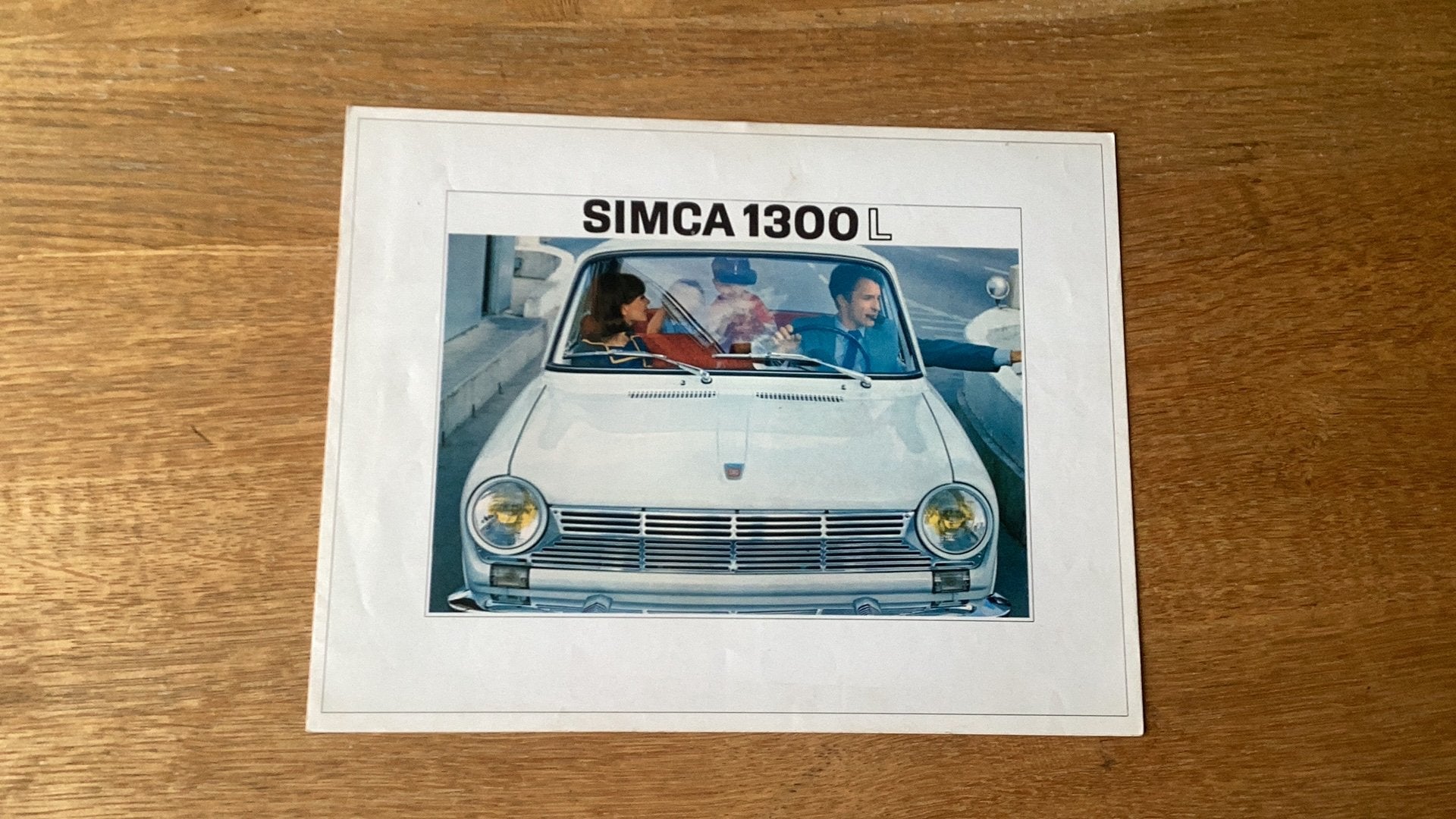 Simca 1300 L brochure - Origineel uit 1964, Ophalen of Verzenden, Gelezen, Overige merken