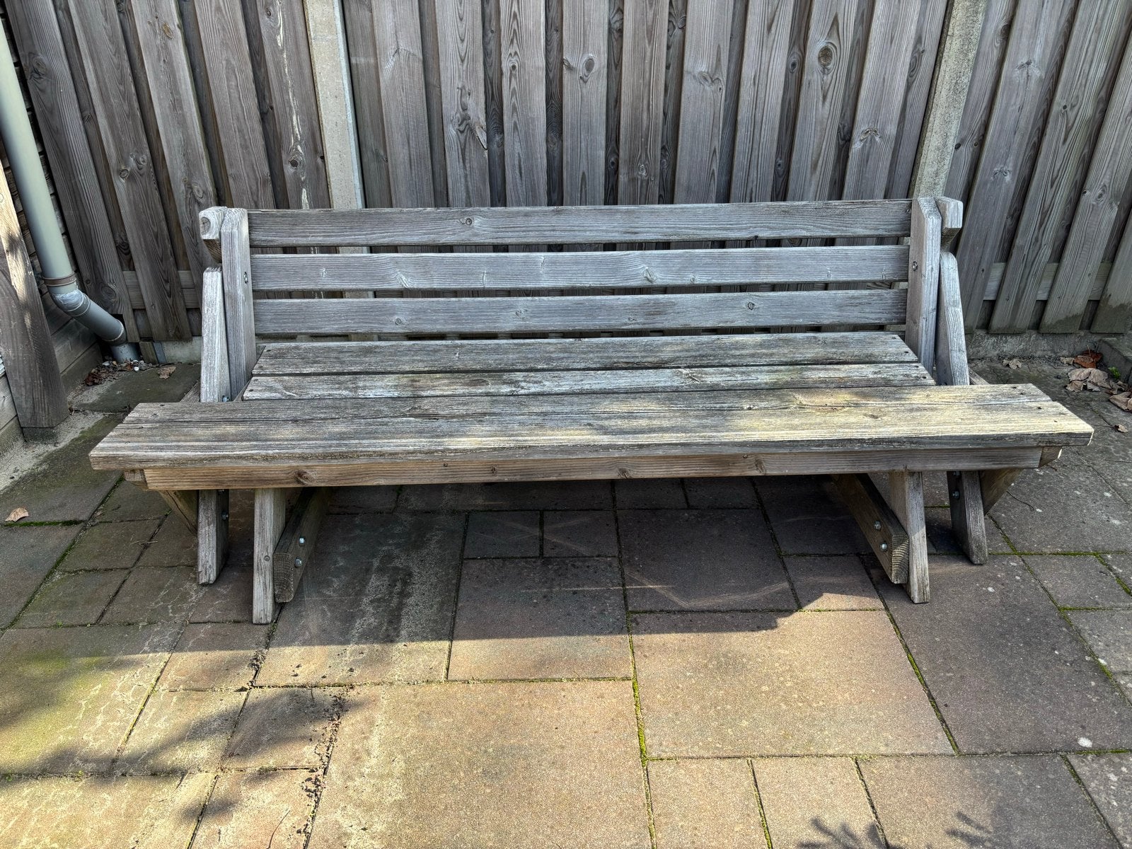 Douglas Houten Picknickbank / loungebank, Gebruikt, Ophalen of Verzenden, Inklapbaar, Rechthoekig