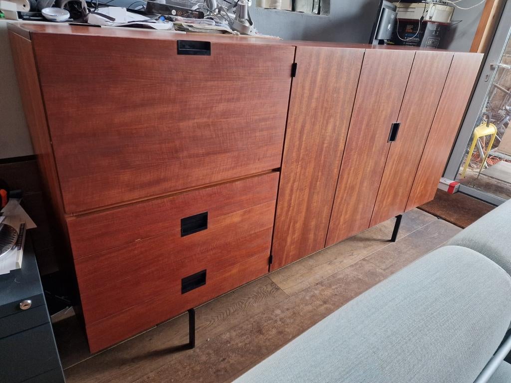 Pastoe japanse serie vintage kast, Ophalen, Gebruikt, 25 tot 50 cm, 200 cm of meer
