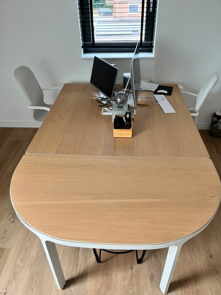 Ikea bureau/vergadertafel, Ophalen, Zo goed als nieuw, IKEA, Beige