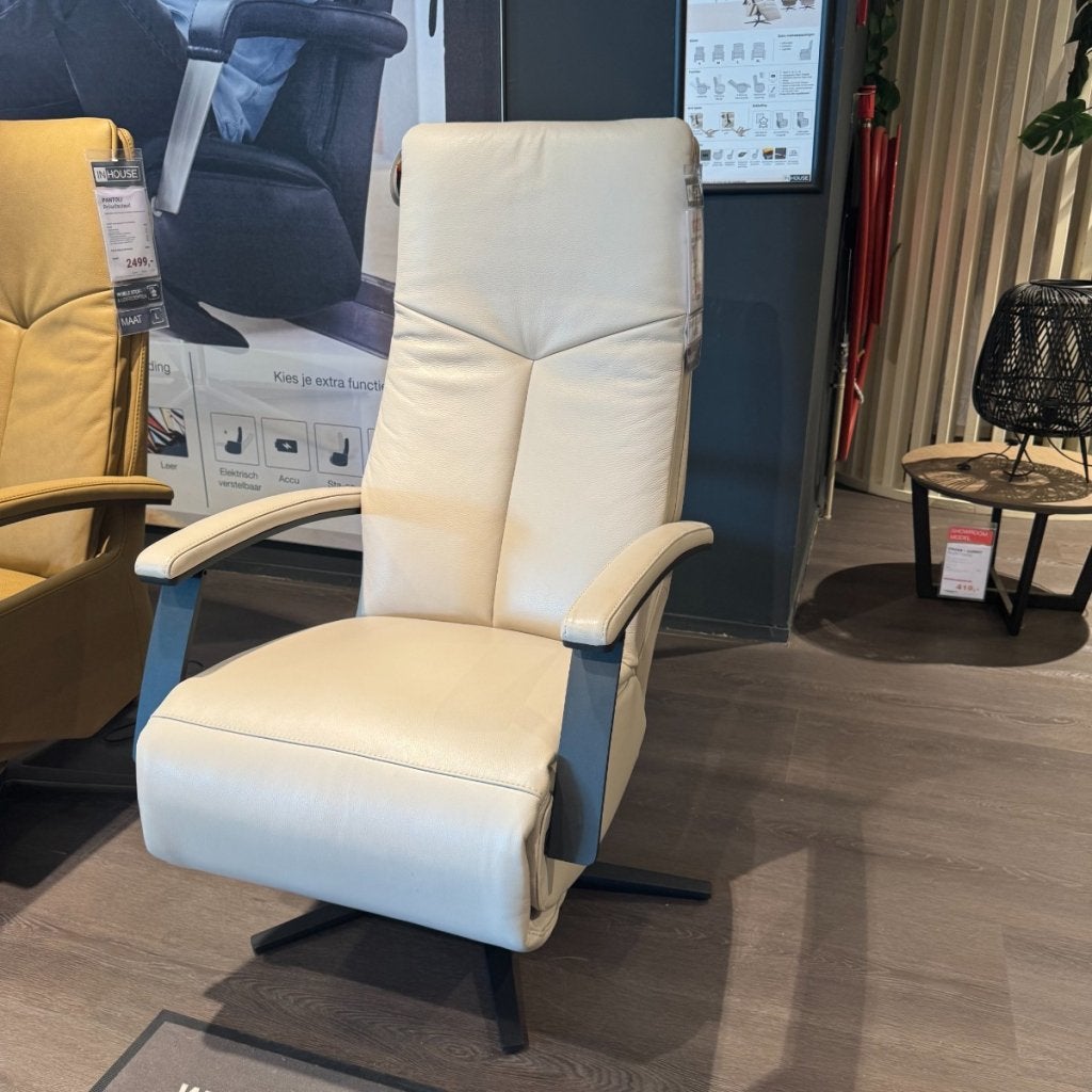 Sta-op relaxfauteuil Pantoli - Leder - IN.HOUSE, Huis en Inrichting, Niet ingevuld, Niet ingevuld, Niet ingevuld