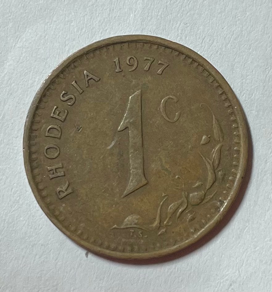 1 cent Rhodesie 1977, Ophalen of Verzenden