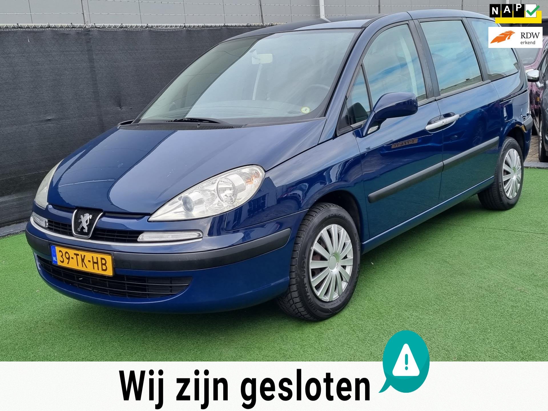 Peugeot 807 2.0 SR 8 PERSOONS 8P NAP!, Auto's, Peugeot, Voorwielaandrijving, 8 stoelen, 4 cilinders, Blauw