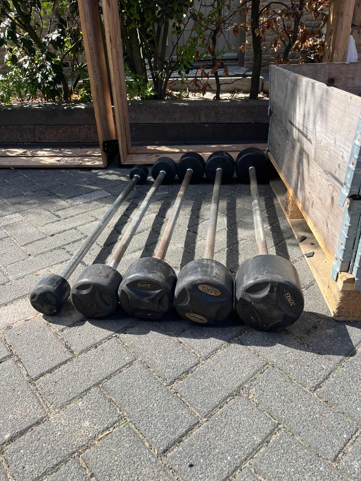 Lifemaxx vaste halter stangen 10-30 kg gewichten, Ophalen, Gebruikt, Lifemaxx, Halterstangen