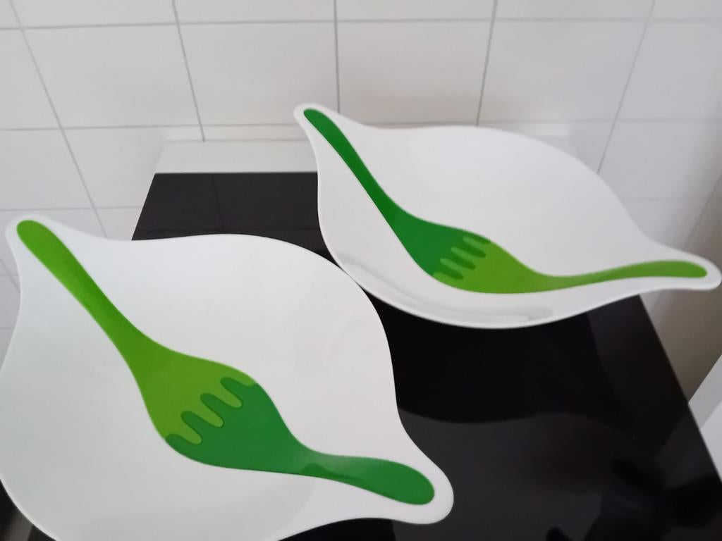 Koziol. Saladeschaal met saladebesteken. Nieuw!, Ophalen