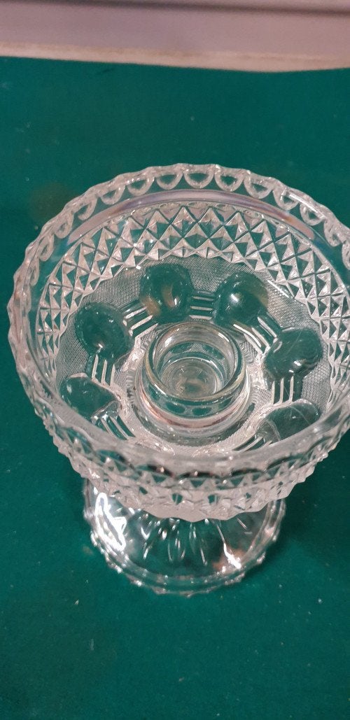 kristallen kandelaar 2 delig, Ophalen of Verzenden, 'T Olde Gre-j, Info@toldegrej.nl, Endepoelstraat 20f Didam