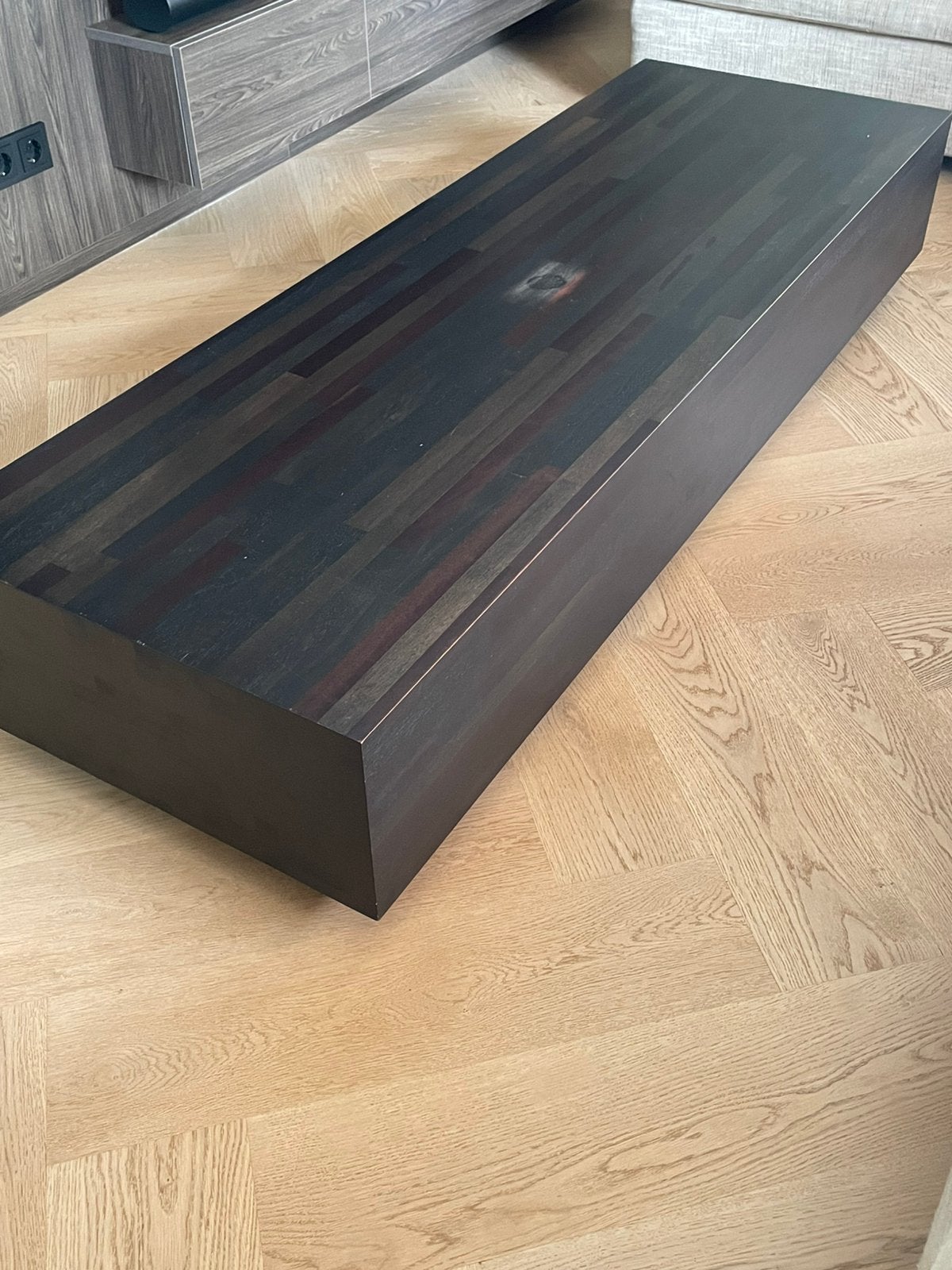 Aulia design salontafel Henk Vos by Linteloo 1.80x60x32, Ophalen, Gebruikt, 150 tot 200 cm, Linteloo by Henk Vos