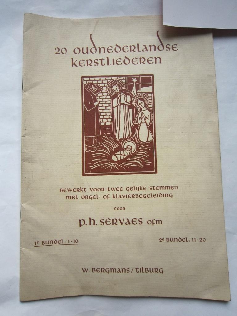 P.H. Servaes 20 oud-nederlandse kerstliederen Kerstmis orgel, Gebruikt, Klassiek, Les of Cursus, Ophalen