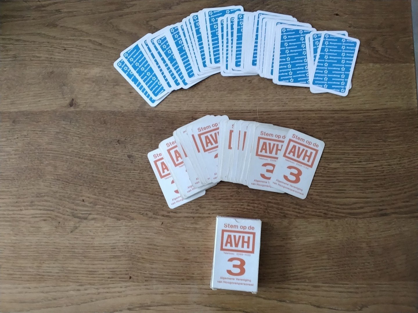 twee stokken Hoogovens speelkaarten, Ophalen of Verzenden, Speelkaart(en)