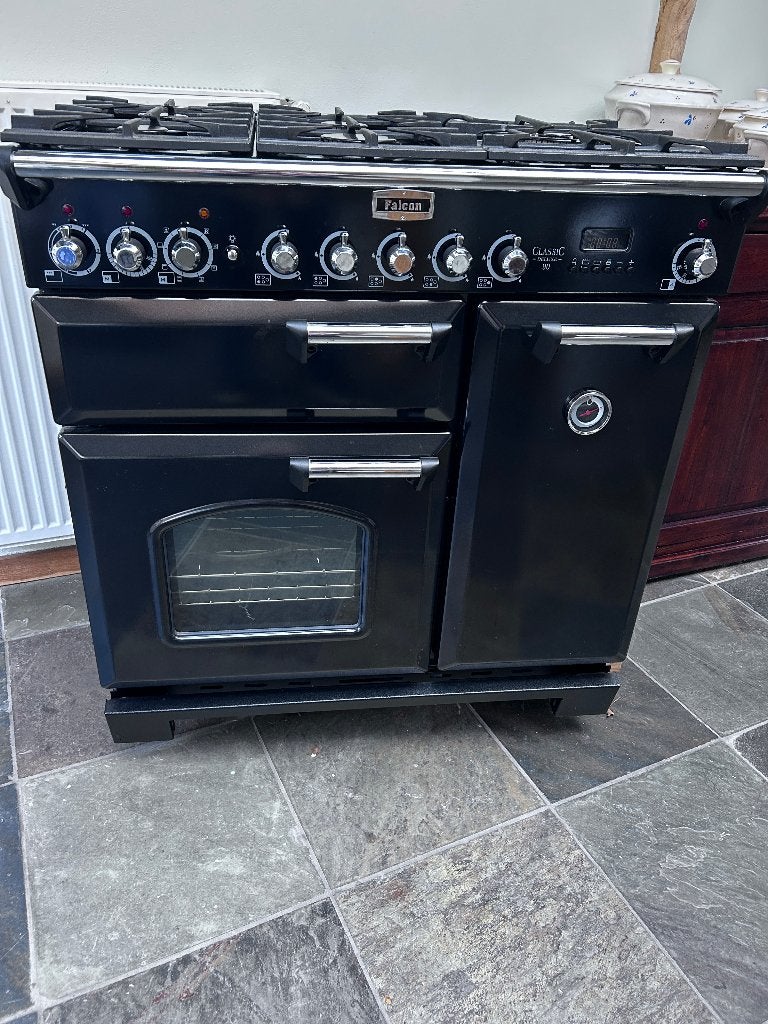 ,fornuizen gasfornuis merk falcon met elektrische oven,, Witgoed en Apparatuur, Ophalen, 60 cm of meer, Zo goed als nieuw, Gas