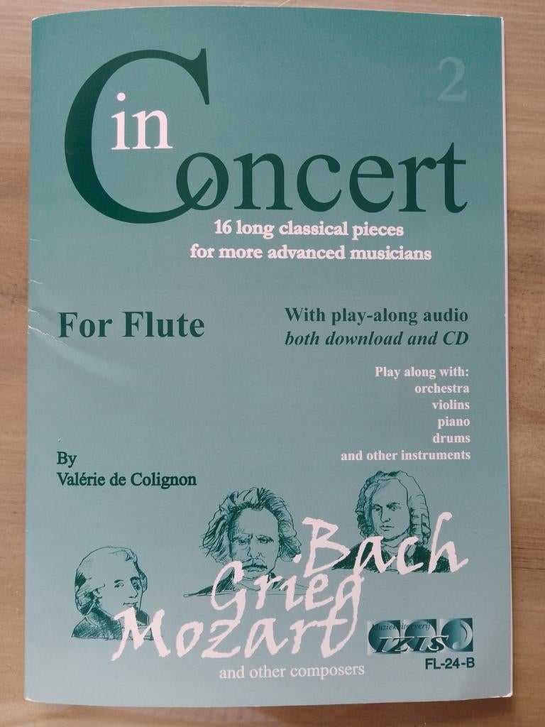 In Concert 2 - 16 klassieke stukken voor fluit met CD, Muziek en Instrumenten, Bladmuziek, Klassiek, Les of Cursus, Ophalen of Verzenden
