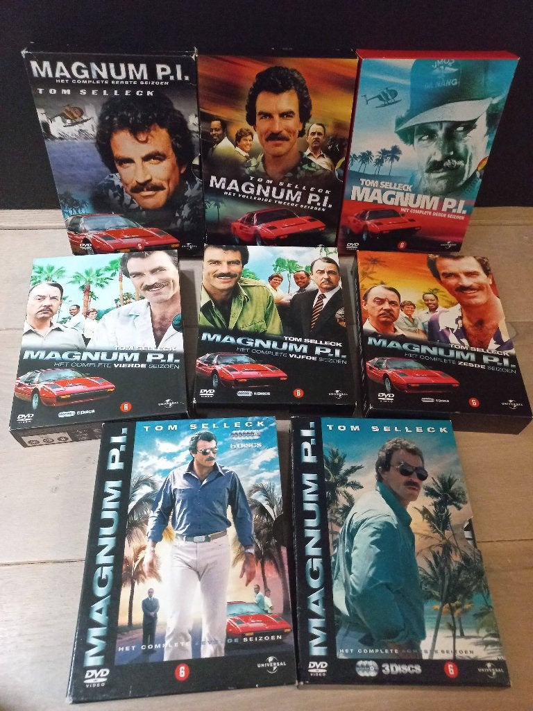Magnum P.I. - De Complete TV-Serie - Seizoen 1-8 Tom Selleck, Eerste persing, Alle leeftijden, Nederlands, Ophalen of Verzenden