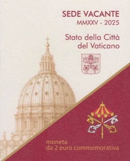 Vaticaanstad 2 Euro 2025 BU – Sede Vacante, Ophalen of Verzenden, Vaticaanstad, 2 euro, Losse munt
