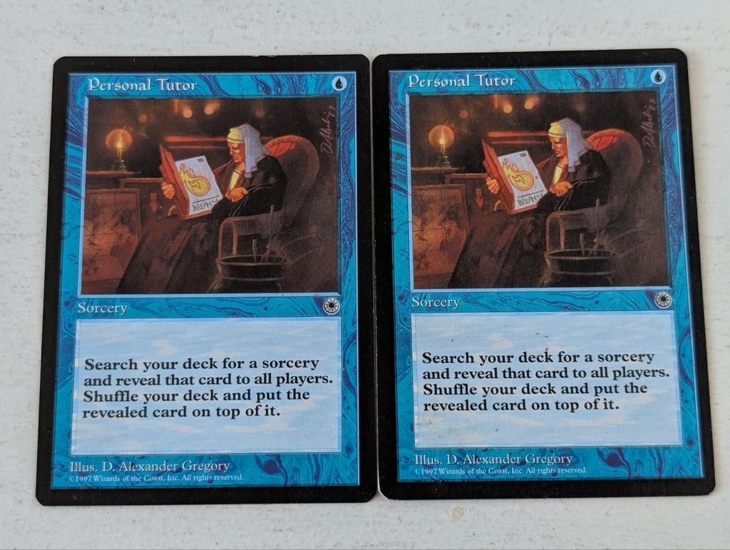 Magic the Gathering Personal Tutor set van 2 LP Portal, Ophalen of Verzenden, Gebruikt, Meerdere kaarten