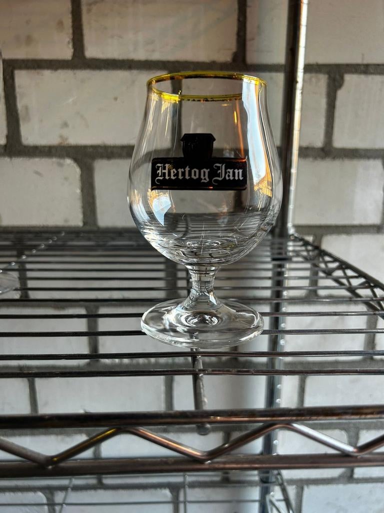 Hertog Jan glazen, Ophalen, Gebruikt, Bierglas