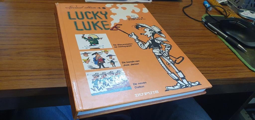 Speciaal album Lucky Luke - 1981, Boeken, Gelezen, Eén stripboek, Ophalen of Verzenden, Morris & Goscinny