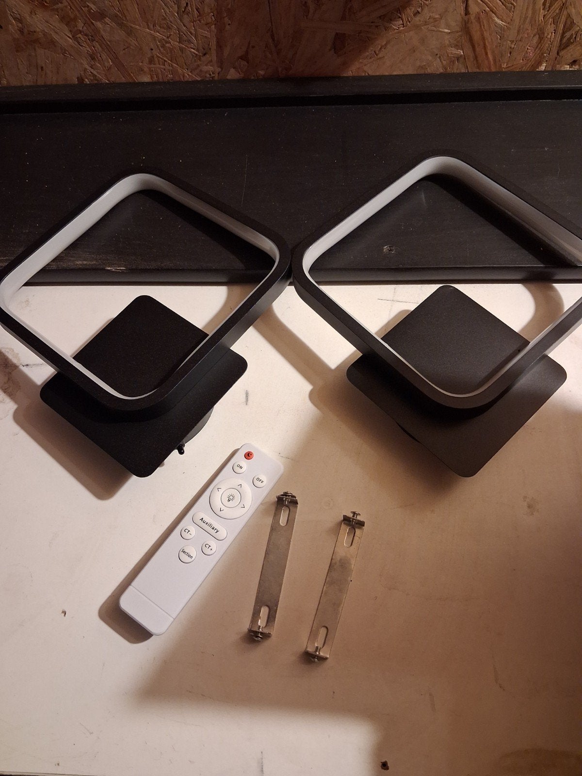 2 wandlampen, Huis en Inrichting, Ophalen, Kunststof, Zwart, Overige fittingen