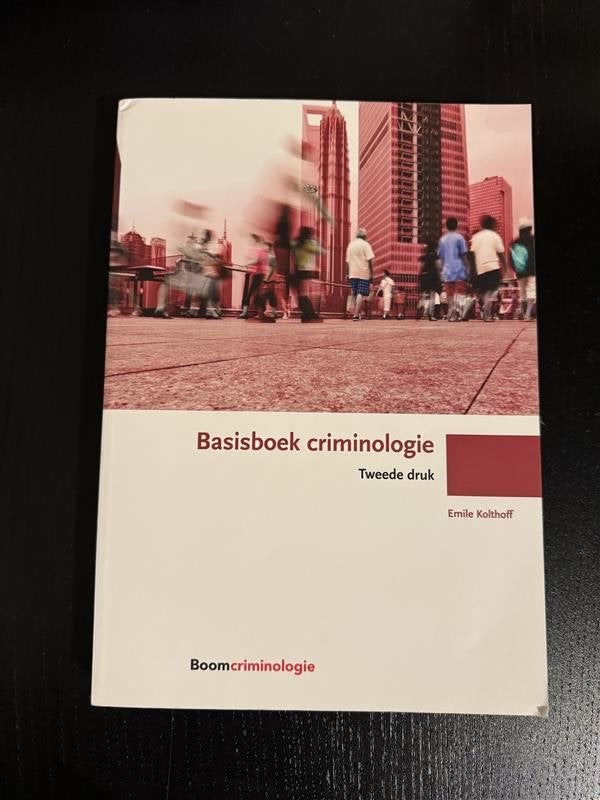 Basisboek Criminologie - Tweede druk, Ophalen, HBO, Zo goed als nieuw, Emile Kolthoff